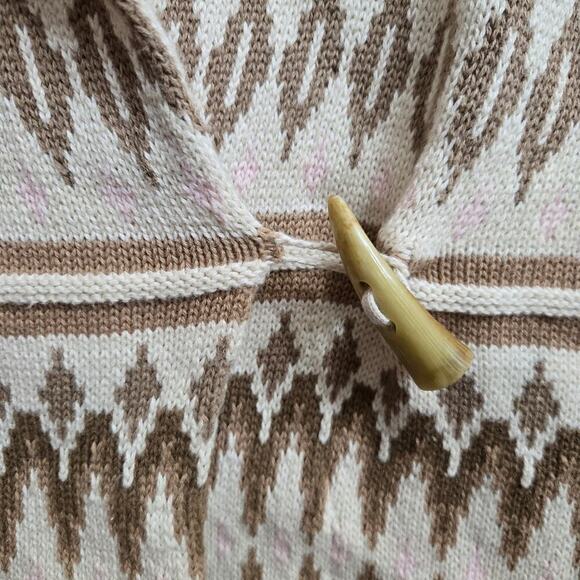 Chaps Womens Southwestern Knit Sweater Vest Size M Western Boho Aztec Fair Isle - Picture 3 of 10